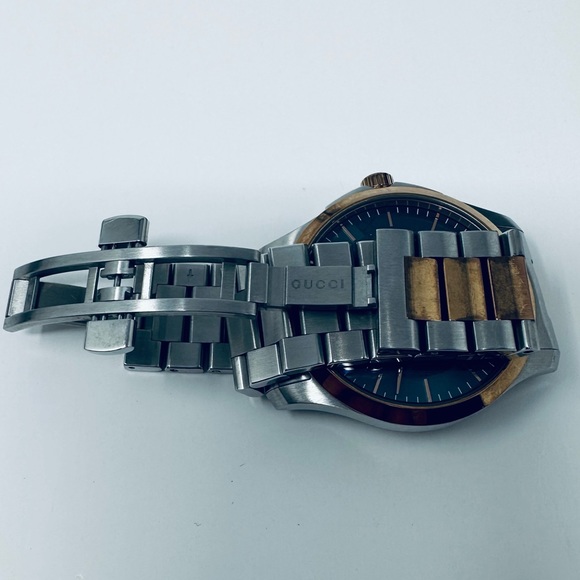 GUCCI G TIMELESS SILVER/ROSE GOLD 38MM WATCH - Picture 8 of 13